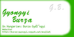 gyongyi burza business card